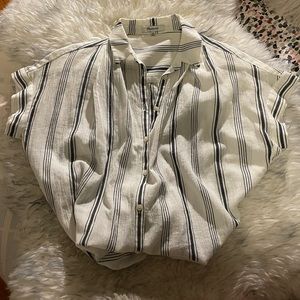 LIKE NEW Madewell • Central Shirt In Parkman Stripe • Sz XS